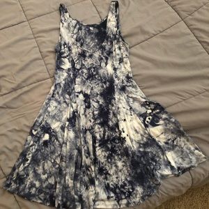 Blue tie-dye dress!!
